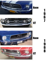 Ford Mustang I, les styles d'avant 1967-1968